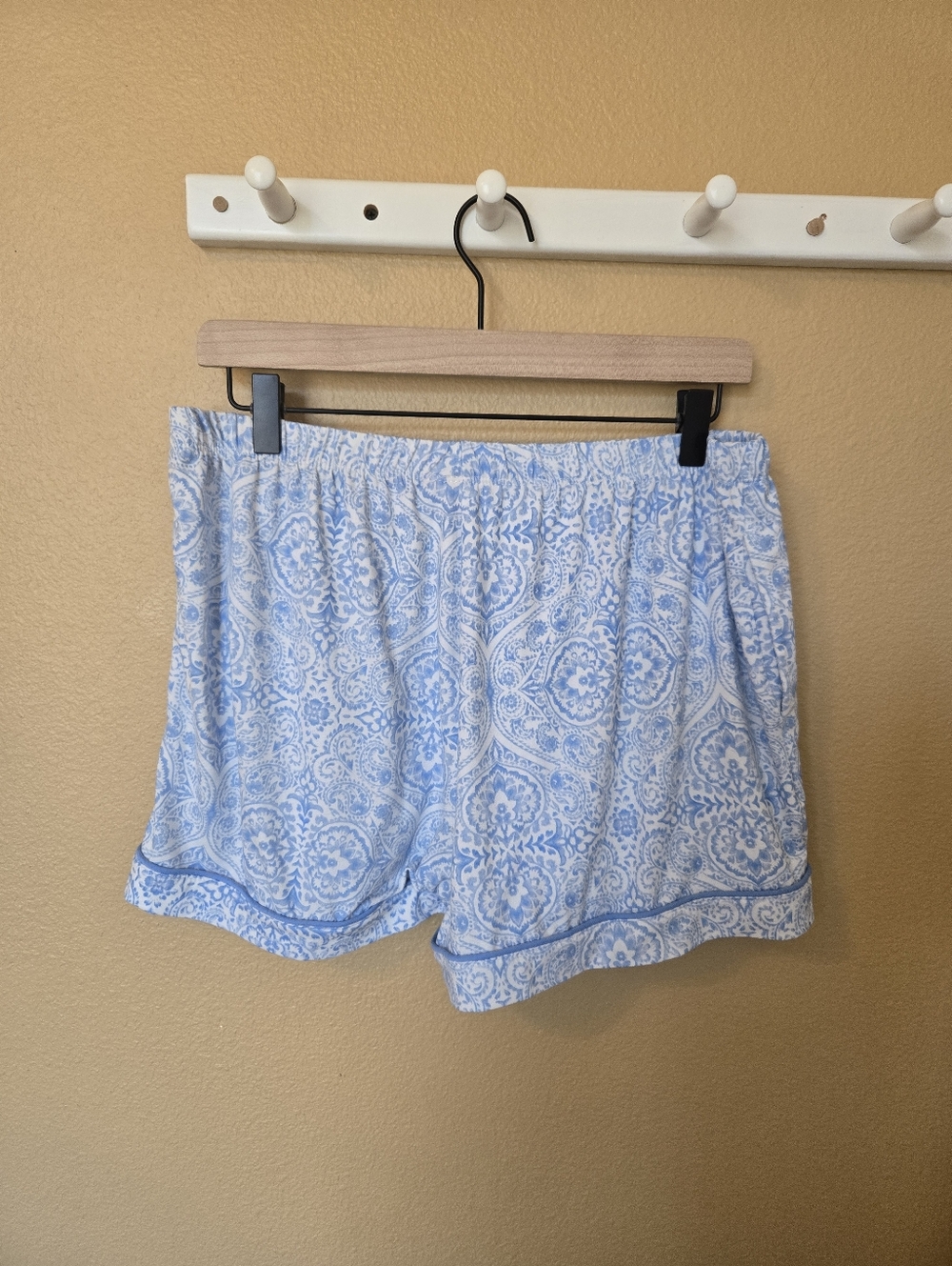 Auden Light Blue Paisley Short Sleeve Pajama Set - Picture 8 of 8